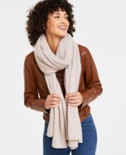 Meet Me at the Coffee Shop Beige Striped Scarf