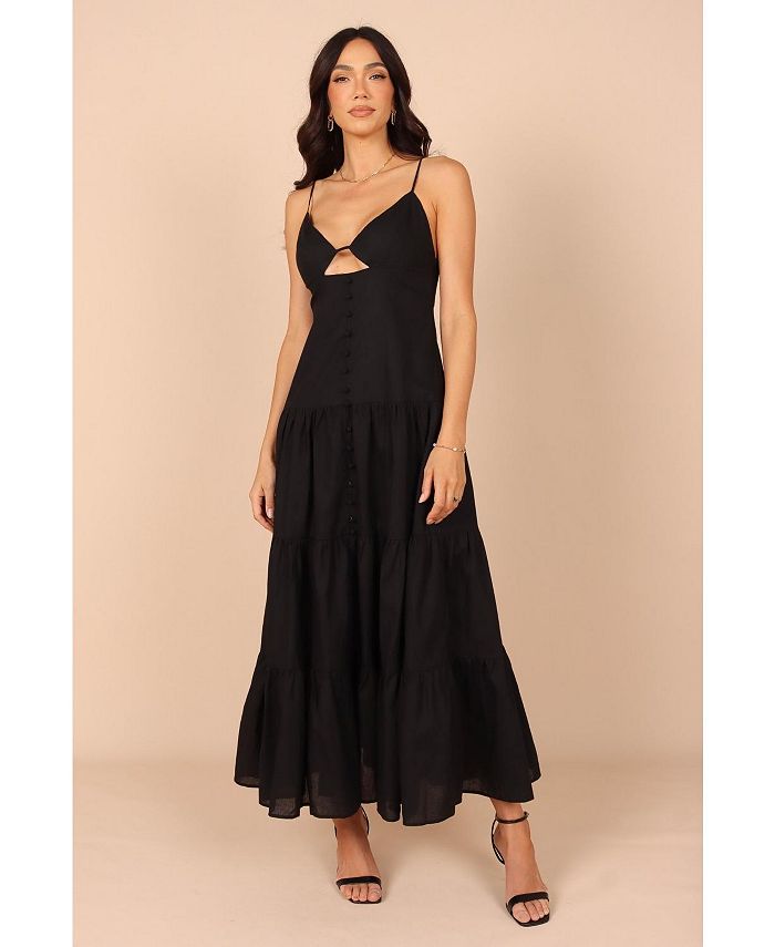 Macy's black maxi dress online