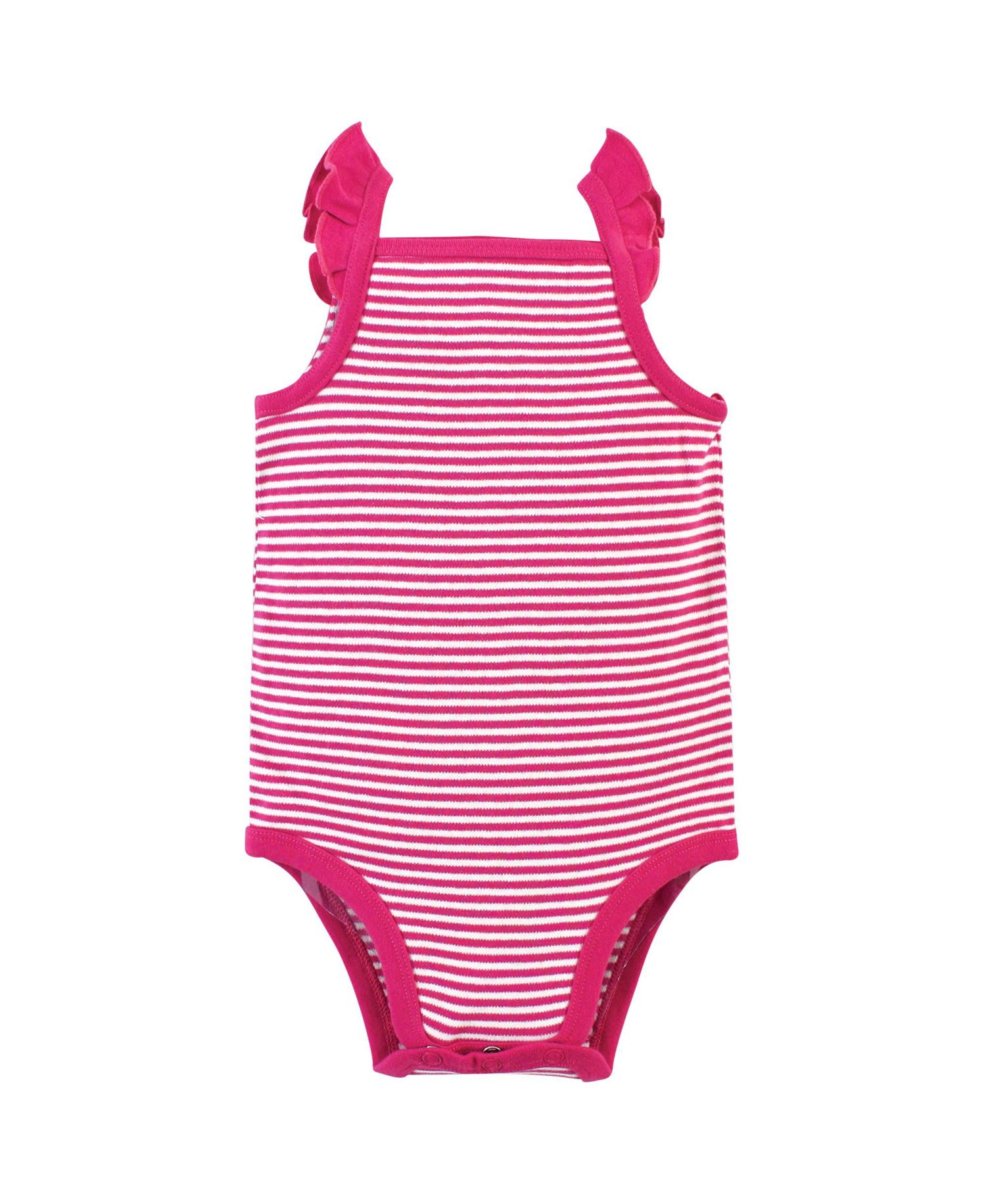 Baby Girls 5Pk Natural Sleeveless Bodysuits