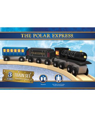 Wood Train Sets - The Polar Express 3 Piece Train Set