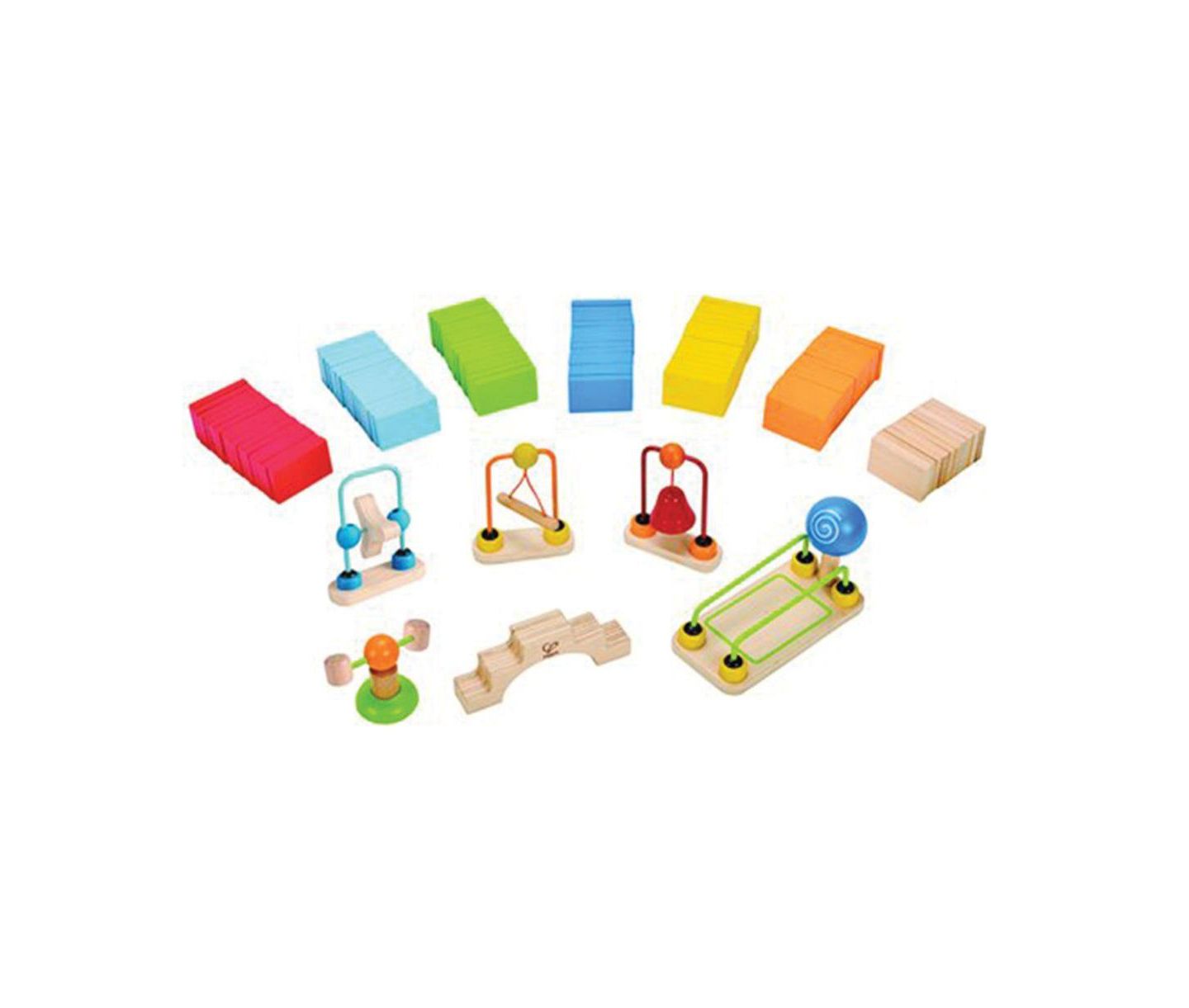 Детский конструктор Hape Dynamo Chain Reaction 107-Piece Construction Set, Ages 3+ — фото 4