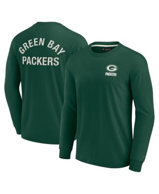 Men s and Women s Fanatics Signature Green Green Bay Packers Super Soft Long Sleeve T shirt Macy s