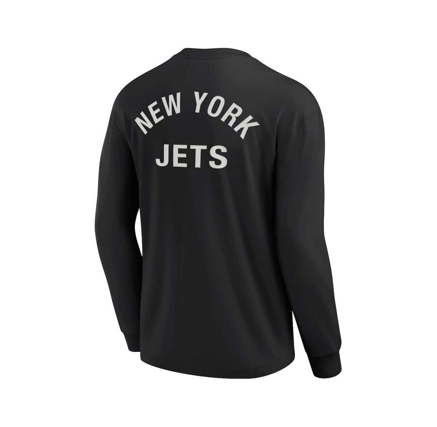 Men's and Women's Black New York Jets Super Soft Long Sleeve T-shirt