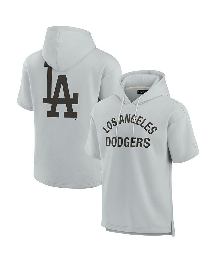 Fanatics Signature Men's and Women's Gray Los Angeles Dodgers Super Soft  Fleece Short Sleeve Hoodie - Macy's