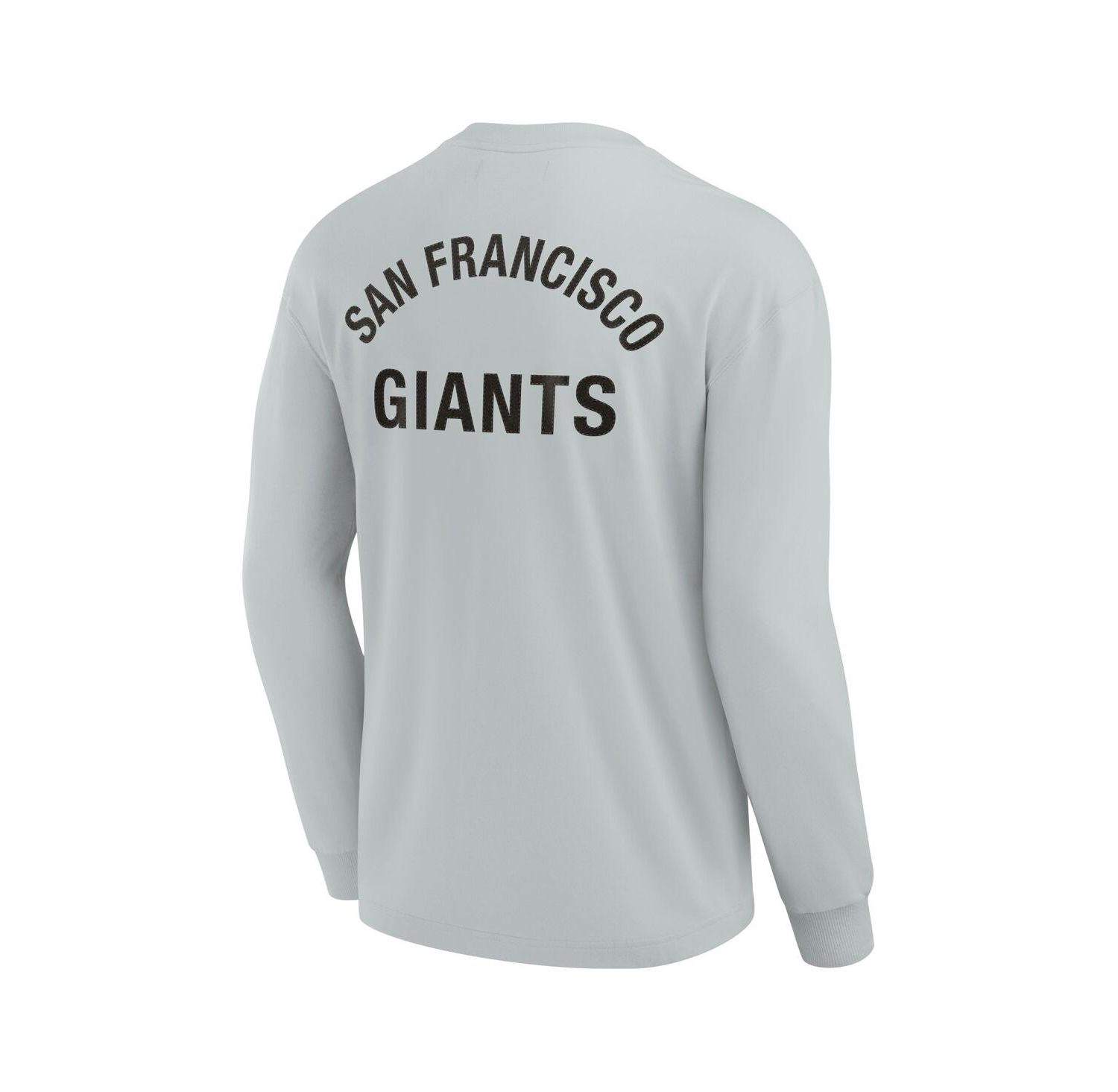 Men's and Women's Gray San Francisco Giants Super Soft Long Sleeve T-shirt