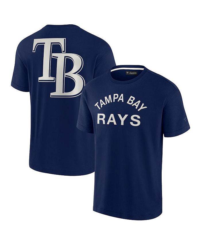 Unisex Fanatics Signature Navy Tampa Bay Rays Super Soft Short Sleeve T-Shirt Size: Extra Large