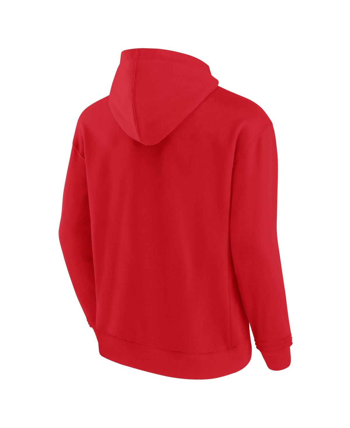Shop Fanatics Signature Men's And Women's  Red Cincinnati Reds Super Soft Fleece Pullover Hoodie