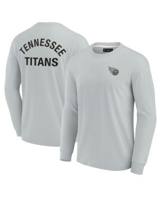Men's and Women's Gray Tennessee Titans Super Soft Long Sleeve T-shirt