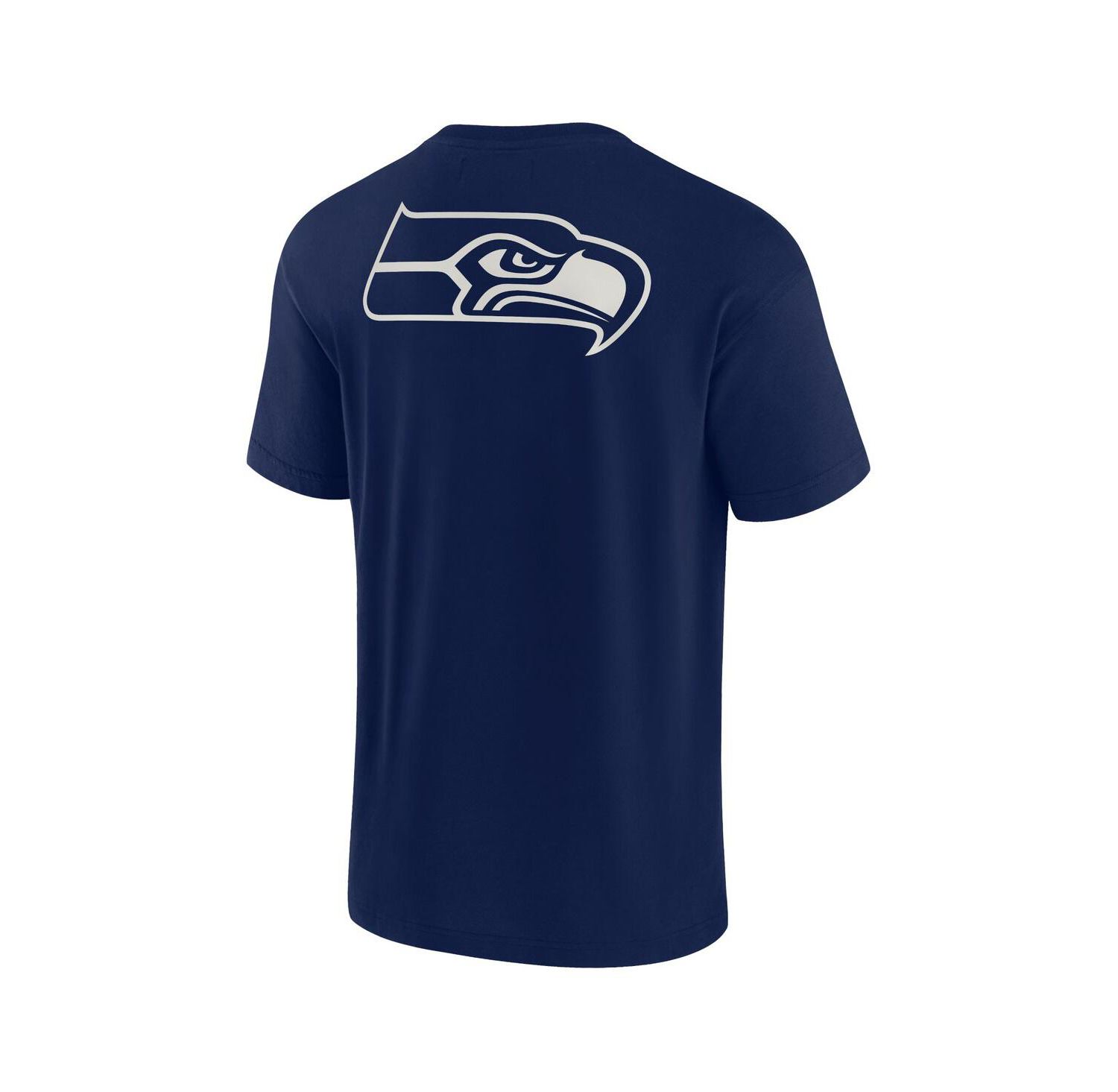 Men's and Women's Navy College Seattle Seahawks Super Soft Short Sleeve T-shirt