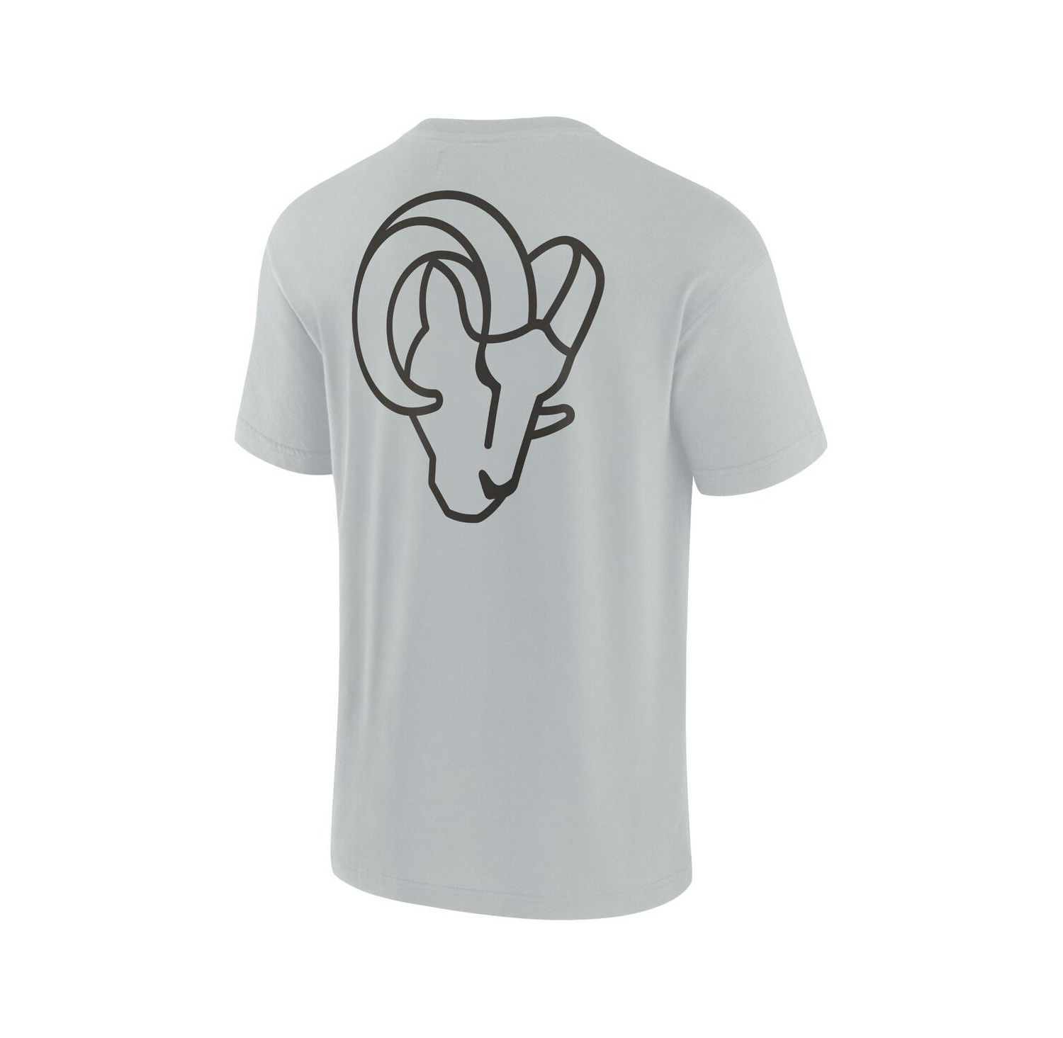 Men's and Women's Gray Los Angeles Rams Super Soft Short Sleeve T-shirt