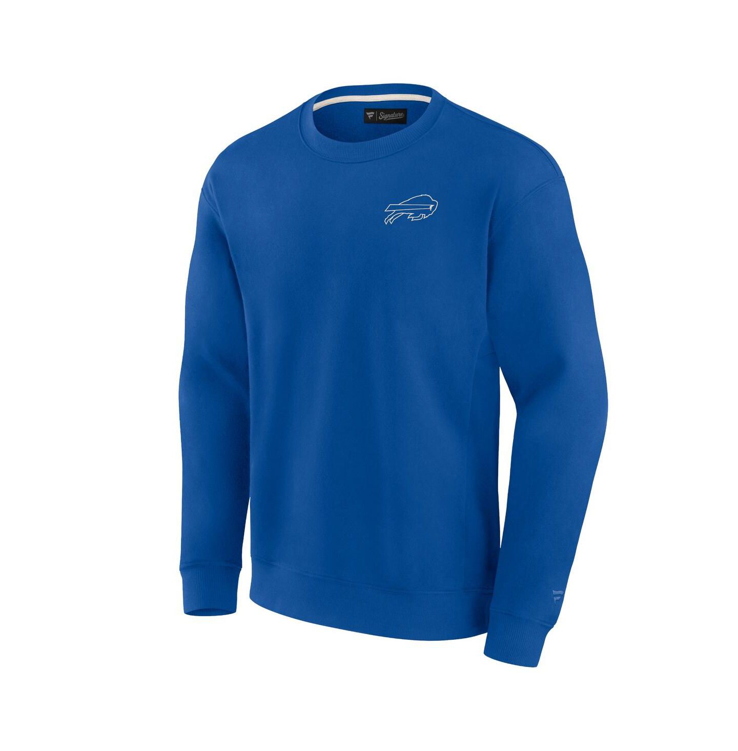 Толстовка Fanatics Signature Royal Buffalo Bills Super Soft Pullover Crew — фото 3