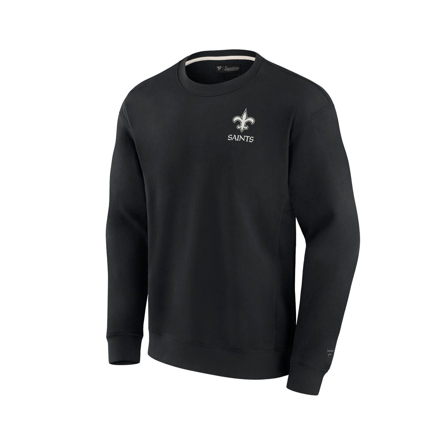 Толстовка Fanatics Signature Black New Orleans Saints Super Soft Pullover Crew — фото 4