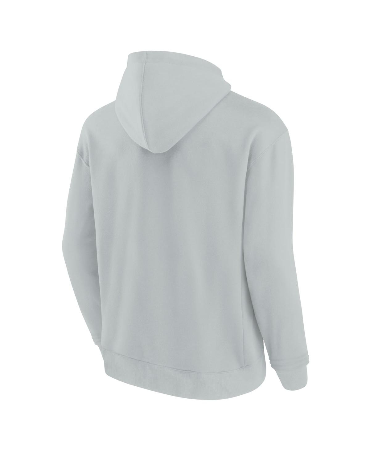 Fanatics Signature Unisex  Gray Los Angeles Rams Super Soft Fleece Pullover Hoodie In Gray