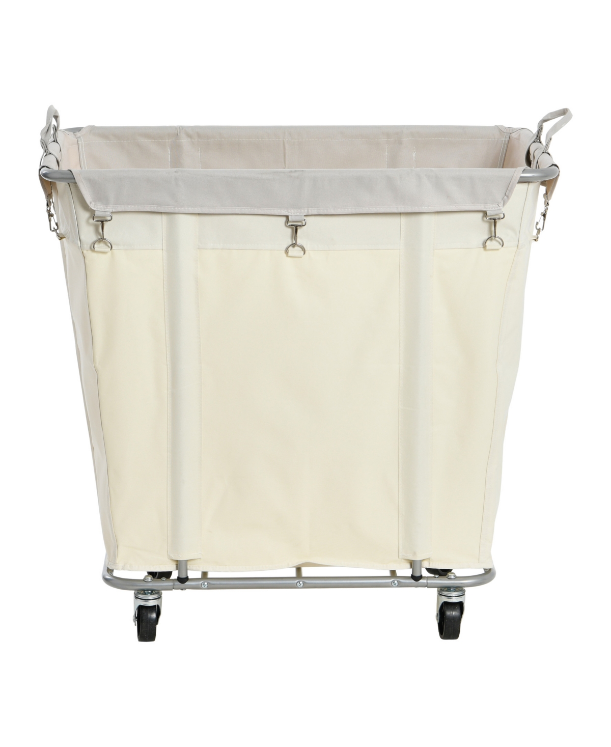 Shop Household Essentials Commercial Laundry Cart In Silver