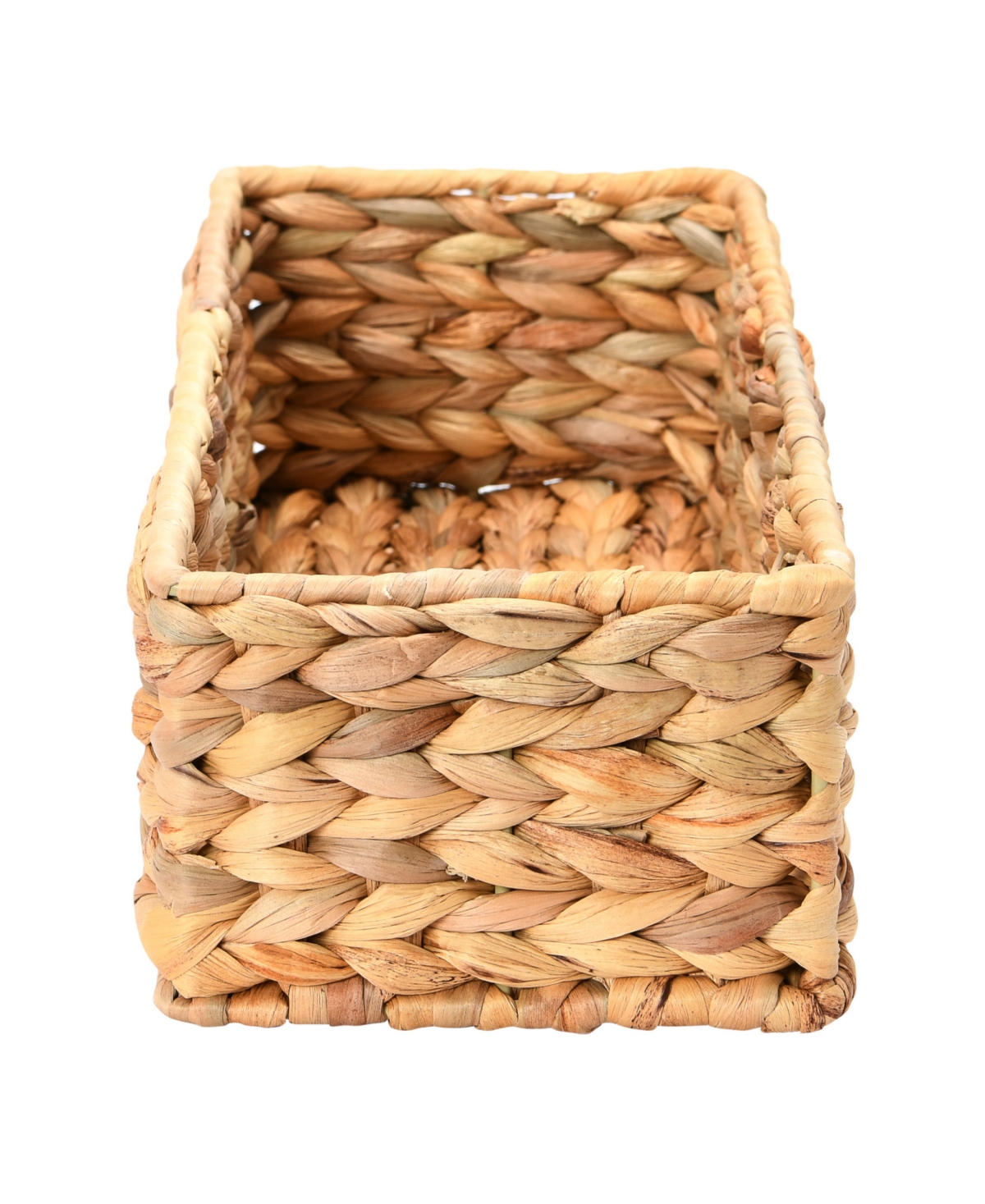 Household Essentials Handwoven Paper Rope Rectangular Storage Basket