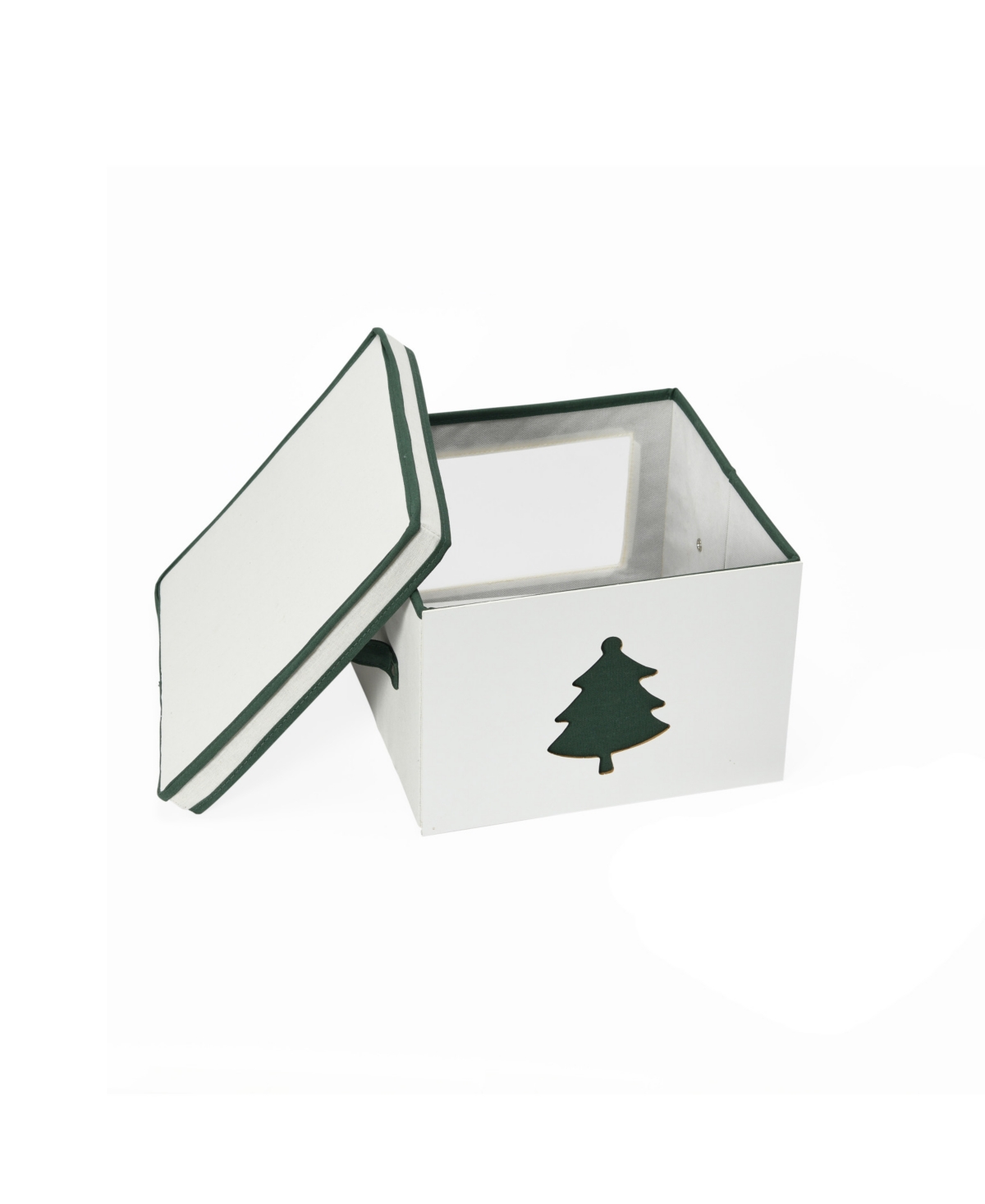 Shop Household Essentials Holiday Box, Medium Green Tree In Cream