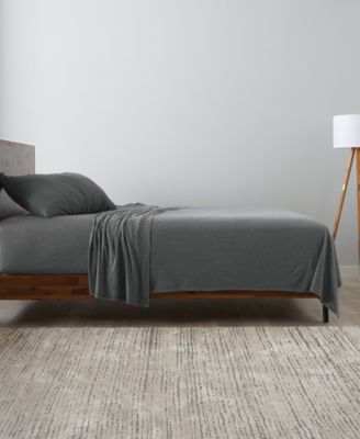Soft Heather Jersey Knit 4-Pc. Sheet Set, Queen