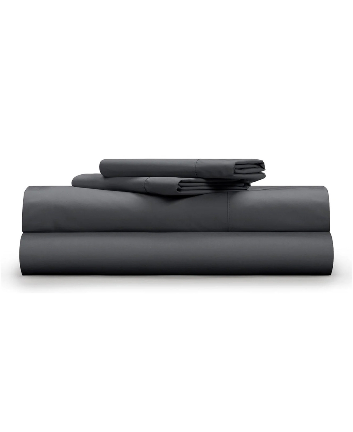 Pillow Guy Classic Cool & Crisp 100% Cotton Percale 4-Piece Sheet Set- Cal