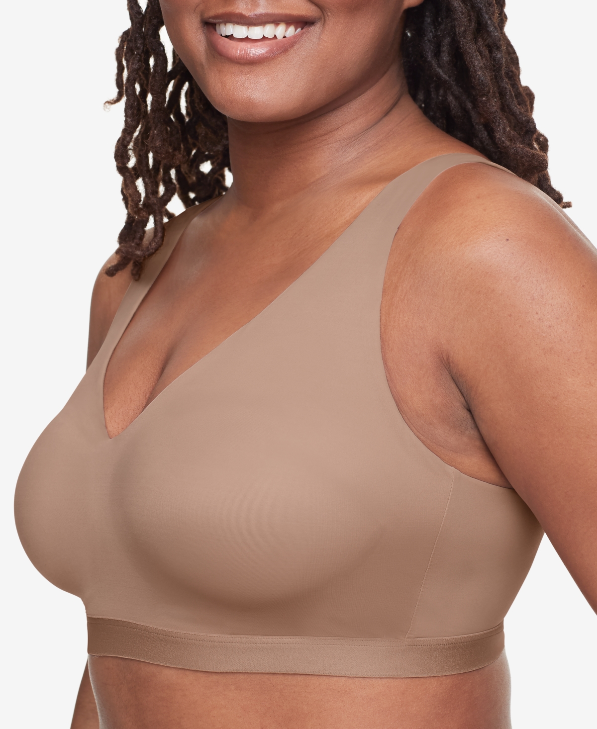 WARNER'S WARNERS CLOUD 9 SUPER SOFT, SMOOTH INVISIBLE LOOK WIRELESS LIGHTLY LINED COMFORT BRA RM1041A 