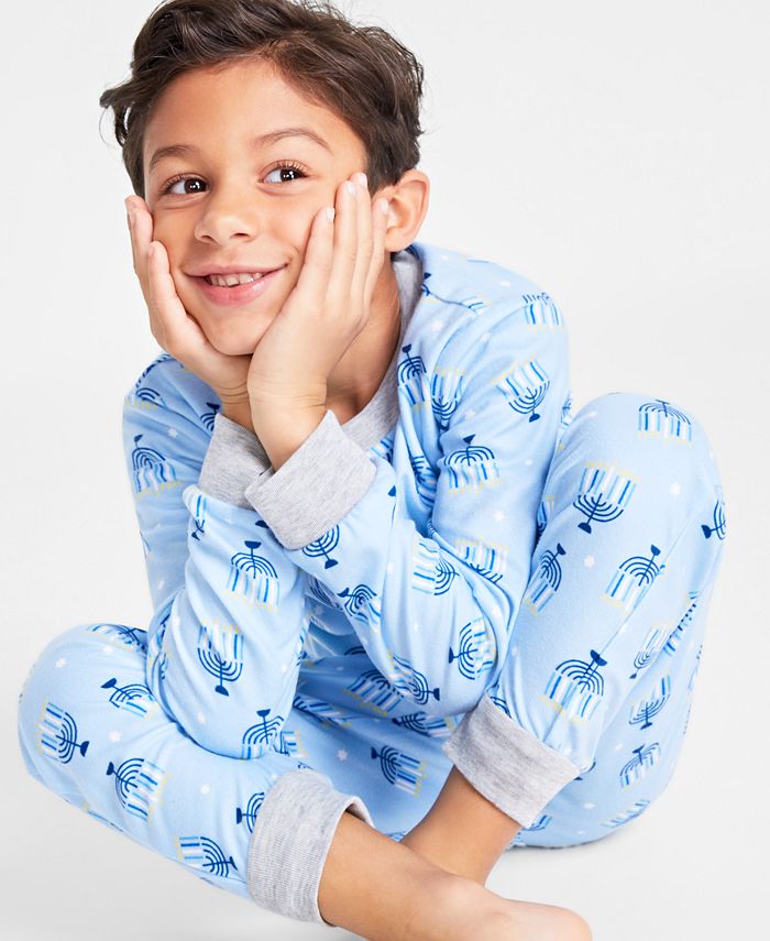 Family Pajamas Matching Toddler, Little & Big Kids Hanukkah Pajamas Set ...