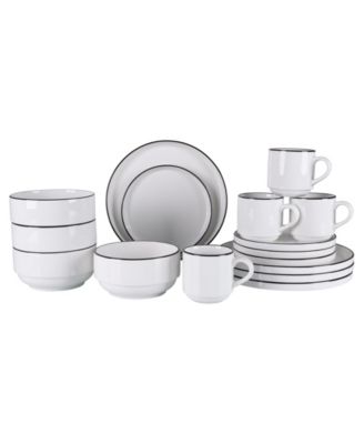 BIA Cordon Bleu Stackable 16 Piece Dinnerware Set Service for 4 Macy s