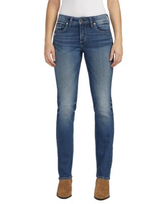 Silver Jeans Co. Women's Suki Mid Rise Straight Jeans Blue Size 20W