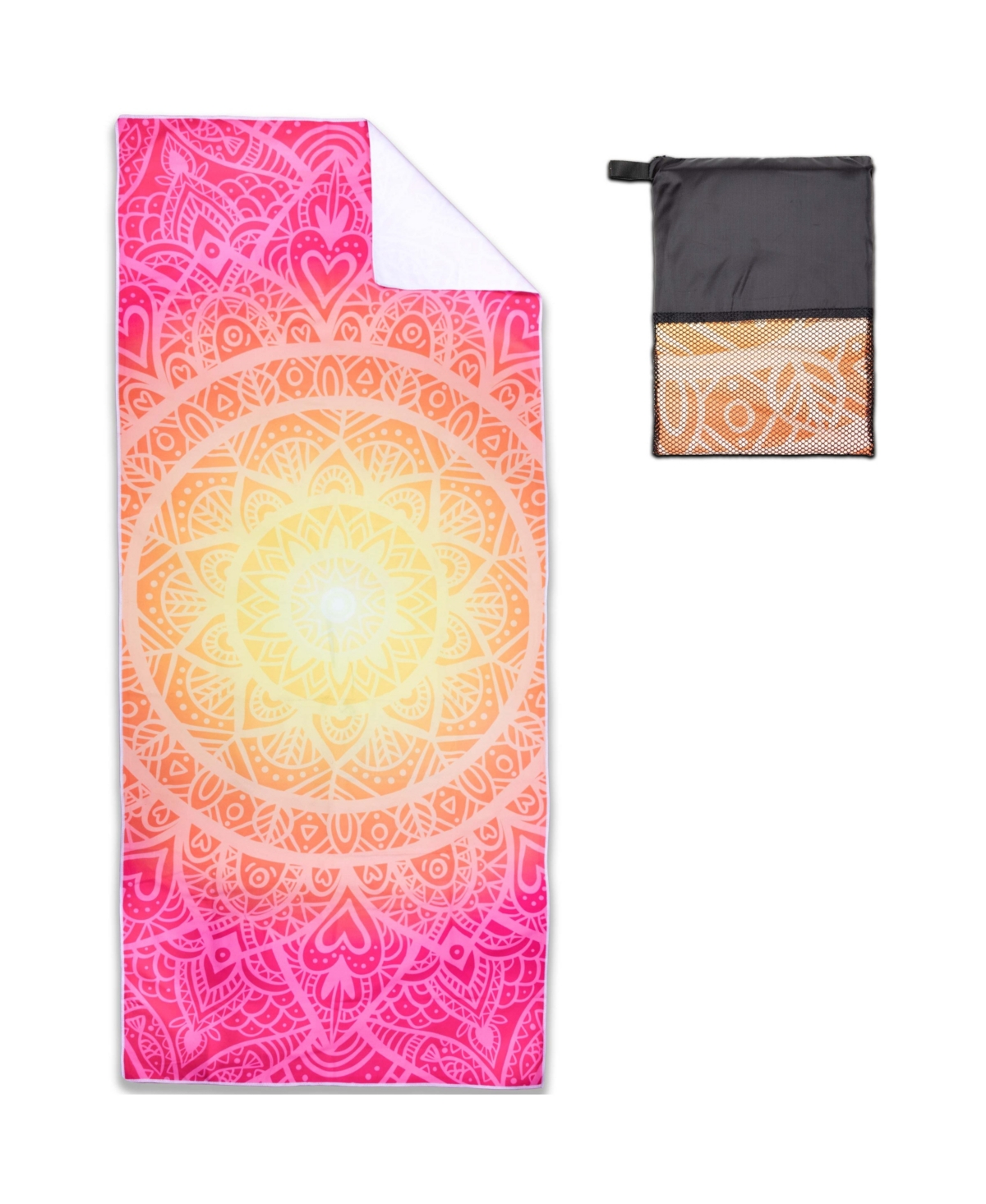 Arkwright Home Mandala Beach Towel w/ Travel Bag - 30x70 - Color Options