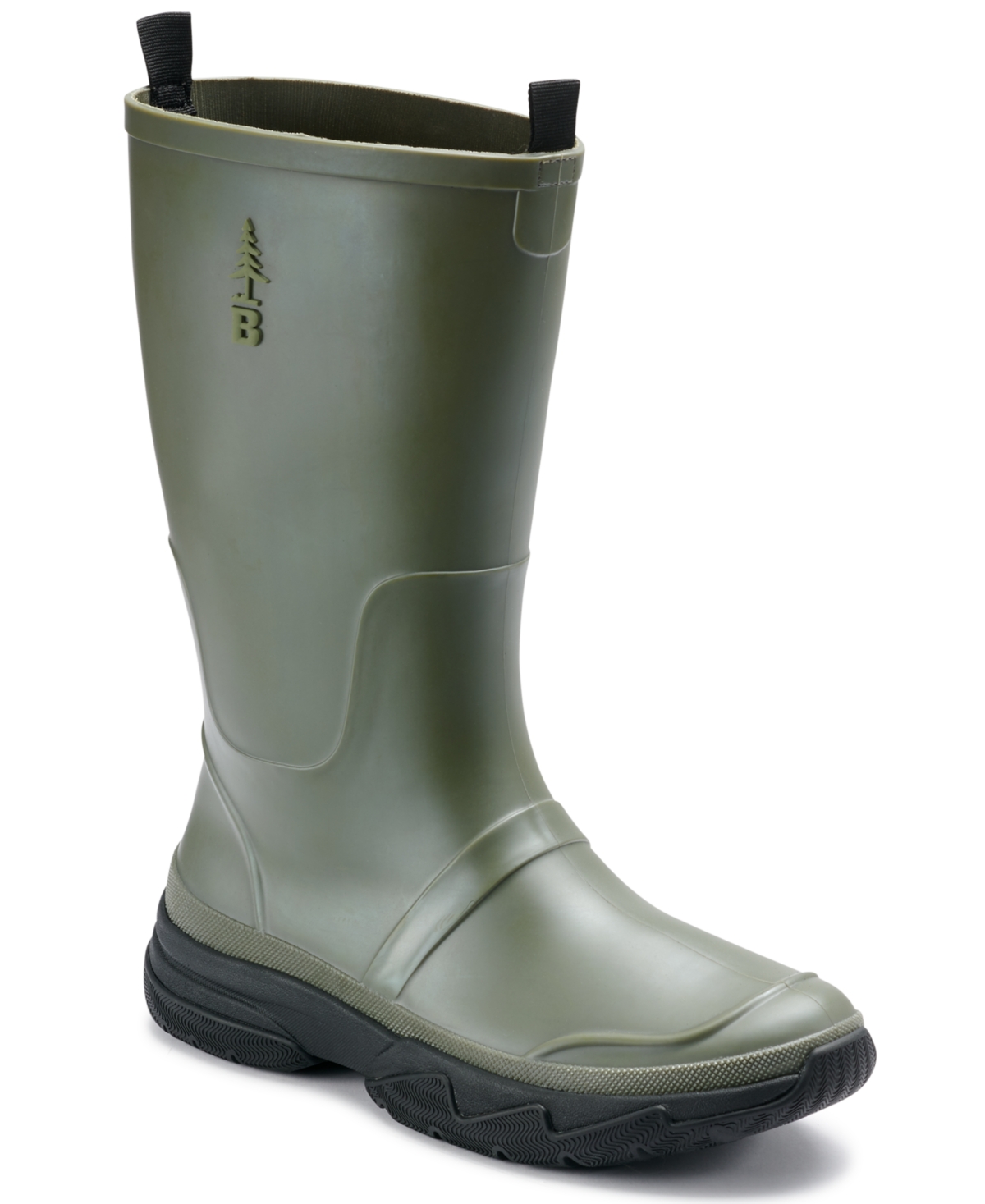 Bass Outdoor Men's Field Water Resistant Rain Boots Men's Shoes green light size 9 