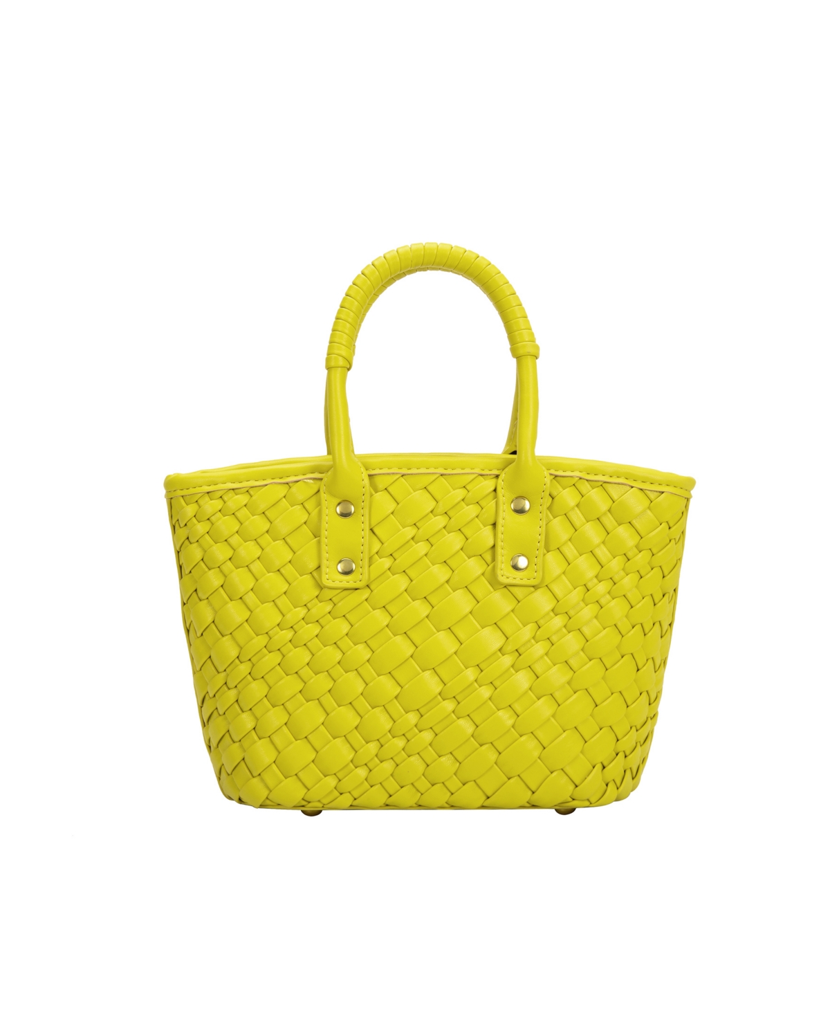 Shop Melie Bianco Maddy Small Faux Leather Crossbody Bag In Lime