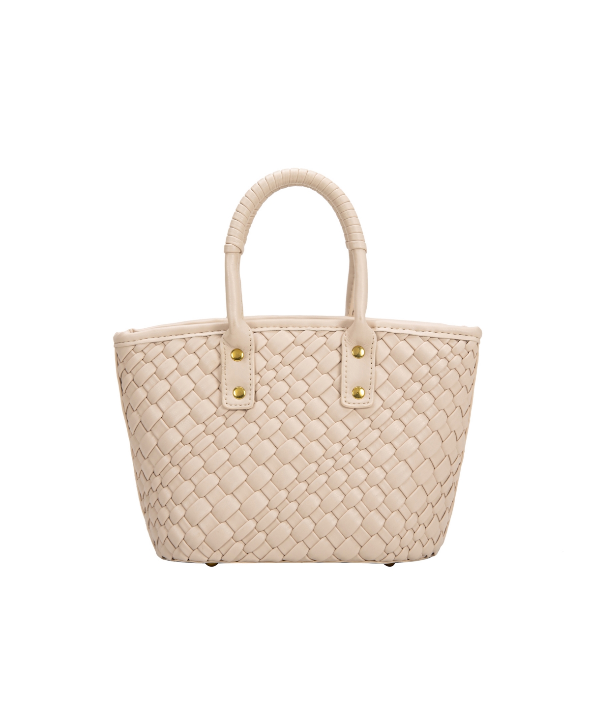 Melie Bianco Maddy Small Faux Leather Crossbody Bag In Bone