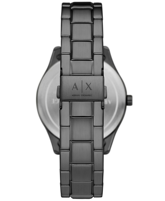 A|X Armani Exchange Men's Quartz Multifunction Gunmetal Stainless Steel ...