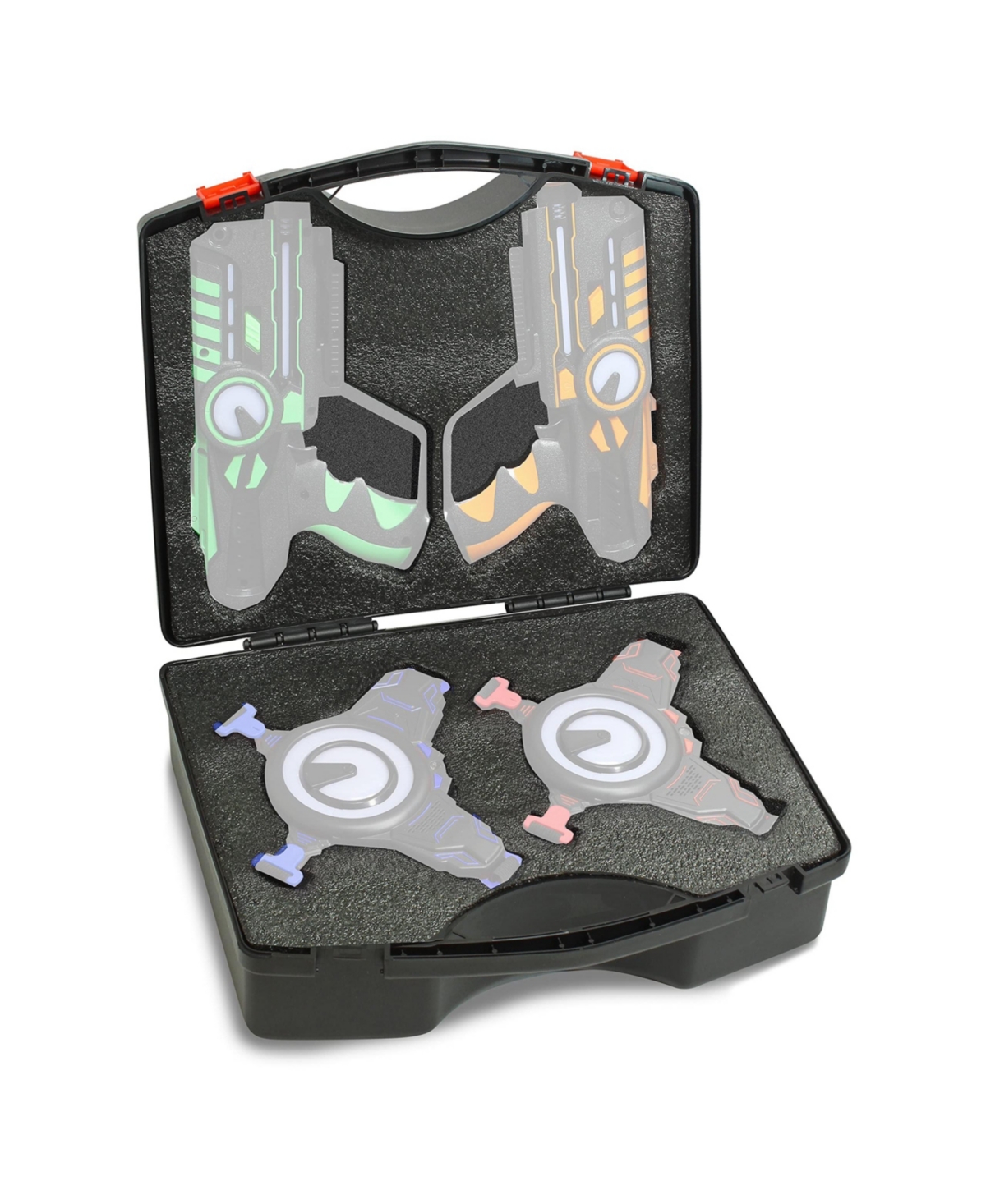 Kidzlane Armogear Laser Tag Carrying Case With Handle Laser Tag 4 Pack