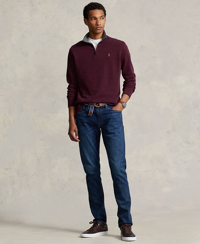 Polo Ralph Lauren Men's EstateRib Cotton QuarterZip Pullover Macy's