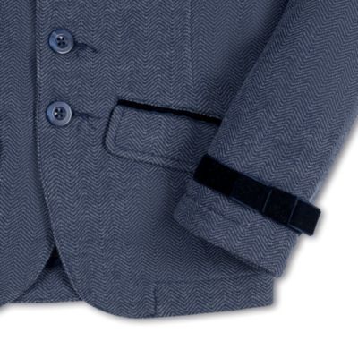 Toddler Girls Dressy Knit Jacquard Riding Blazer