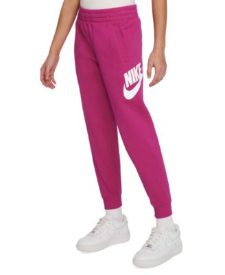 New Balance Girls' Sweatpants - Active Fleece Joggers (Size: 4-16) Bright  Pink/Black 10-12