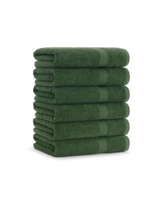 True Color Bath Towels (6 Pack), Solid Color Options, 25x52 in., 100% Soft Cotton