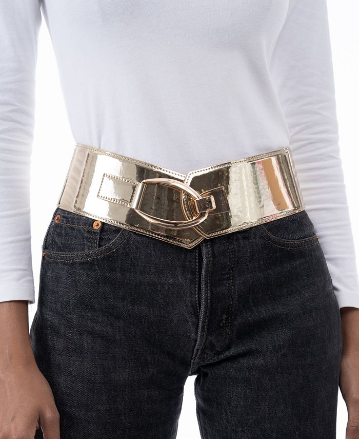 I.N.C. International Concepts Women's Interlocking Hook Stretch Belt