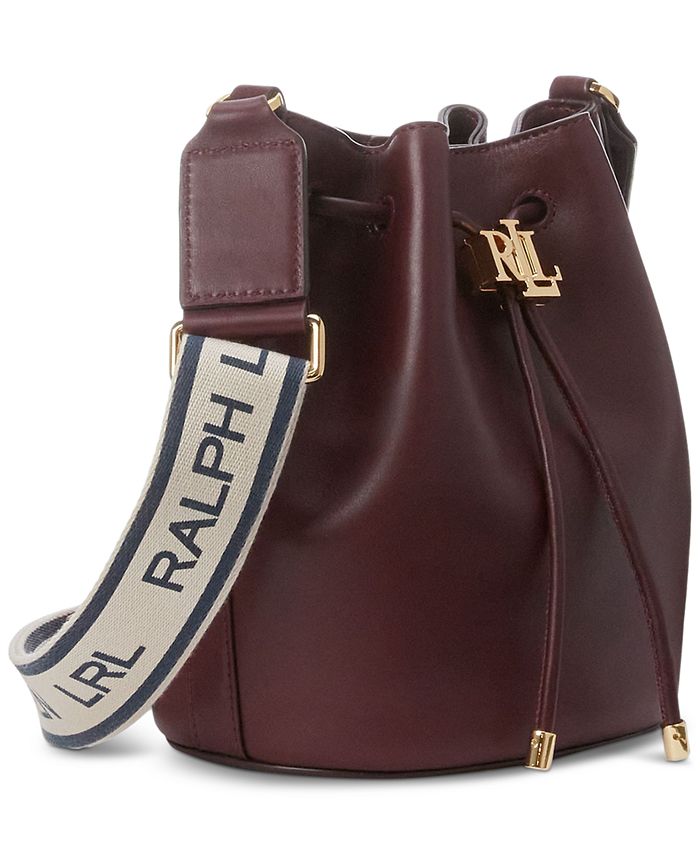 Lauren Ralph Lauren Andie Medium Leather Drawstring Bag Macy's