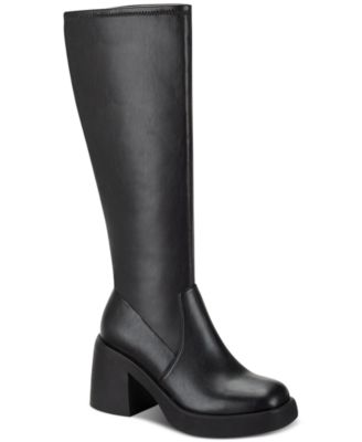 Macy's over the knee black boots best sale