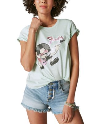 Lucky Brand - Women's Cotton Fender Graphic T-Shirt