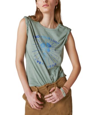 Lucky Brand Women's Cotton This Is My Fourth Graphic T-Shirt