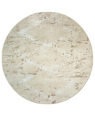 Davide 1230 7'10" x 7'10" Round Area Rug