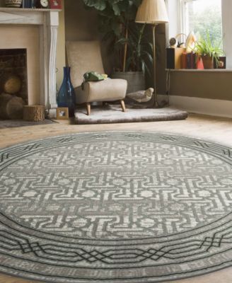 CLOSEOUT! Davide 1231 5'3" x 5'3" Round Area Rug