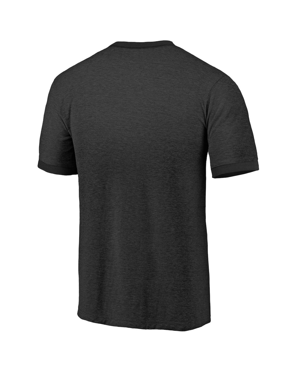 Majestic Men's  Threads Black Vegas Golden Knights 2023 Stanley Cup Champions Ringer Tri-blend T-shir In Black