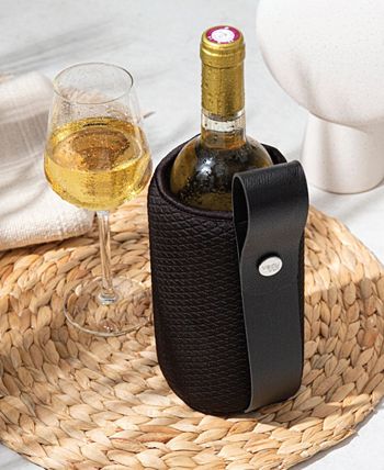 Vacu Vin Rafraîchisseur Flexible Réutilisable Noir - Chaussette Réfrigérante Bouteilles Vin Standard