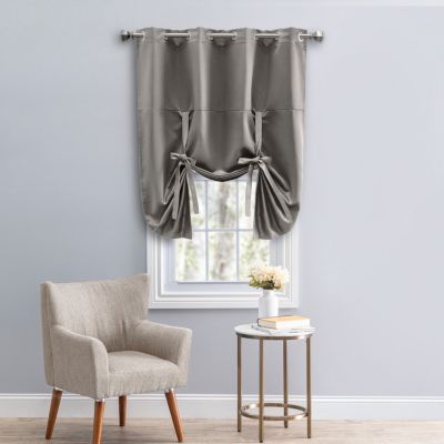 Tacoma Double Black Out Grommet Curtain Panel w/Wand 50"W x 45"L