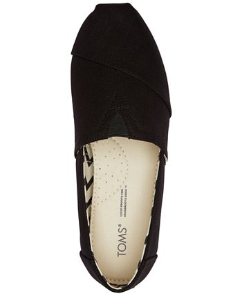 TOMS Women s Alpargata Wide Width Slip On Flats Macy s
