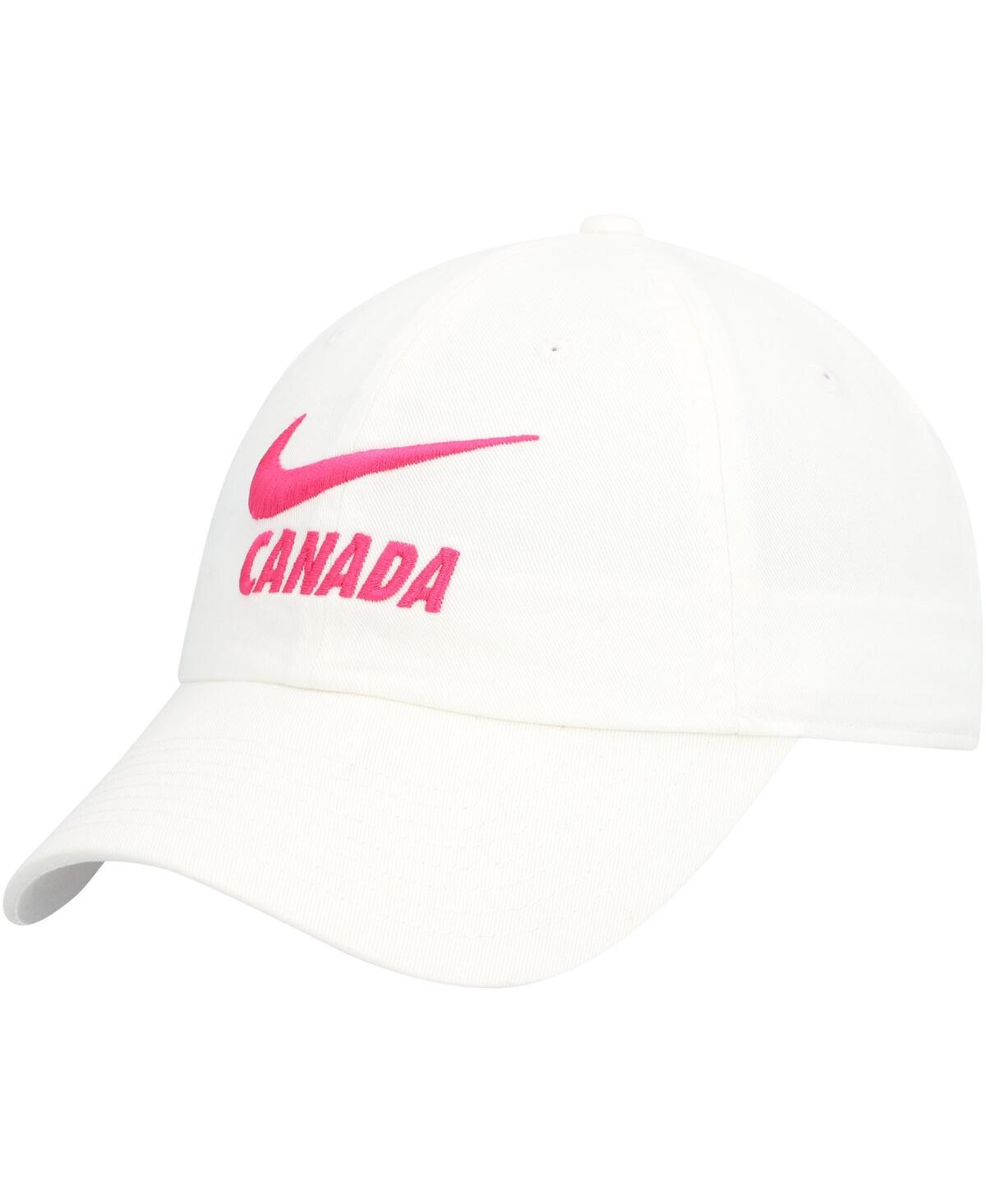 NIKE WOMEN'S NIKE WHITE CANADA SOCCER CAMPUS ADJUSTABLE HAT