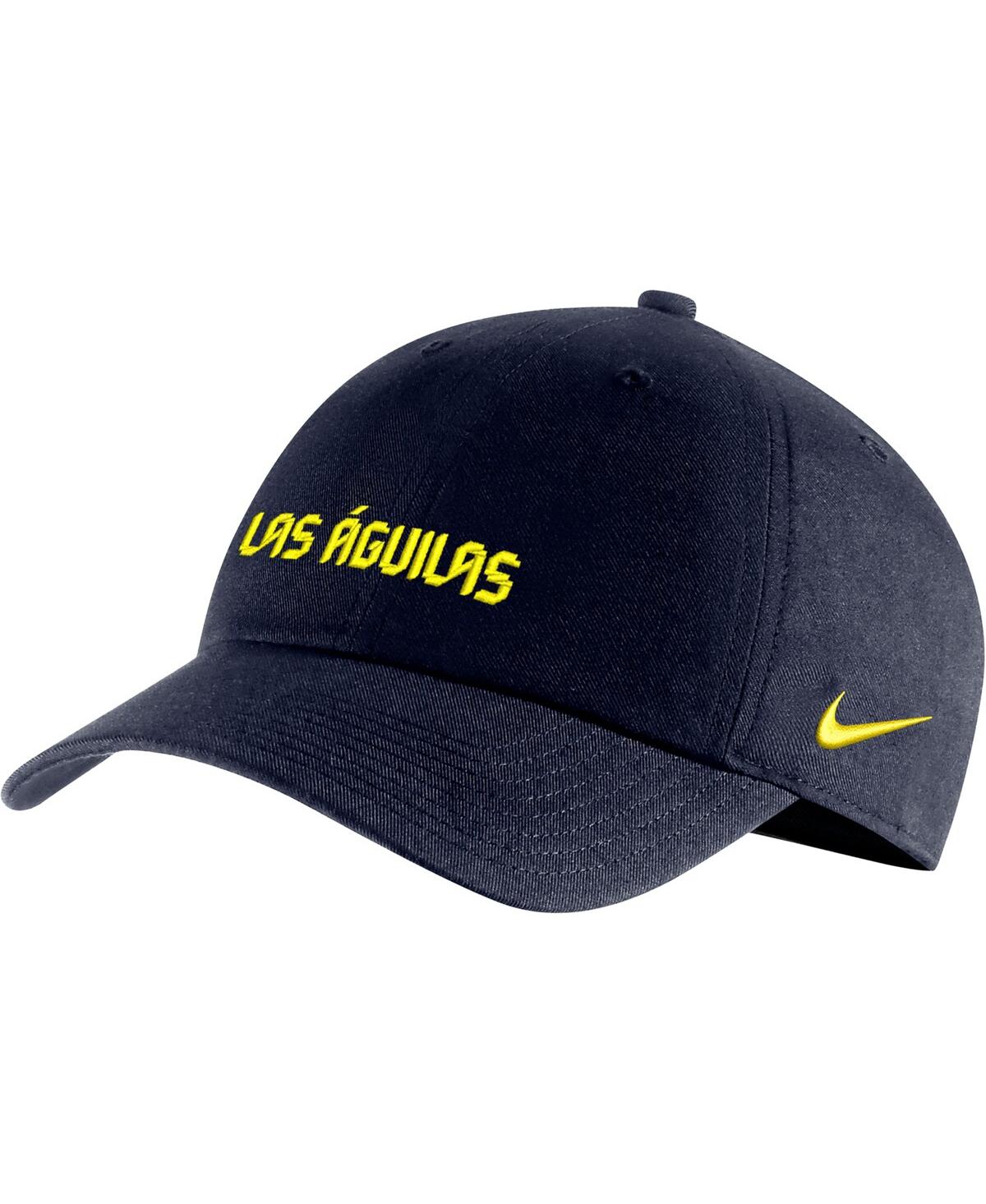 Shop Nike Men's  Navy Club America Campus Performance Adjustable Hat