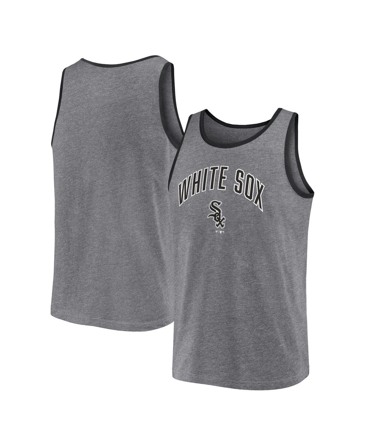 Fanatics Men's  Heather Gray Chicago White Sox Primary Tank Top